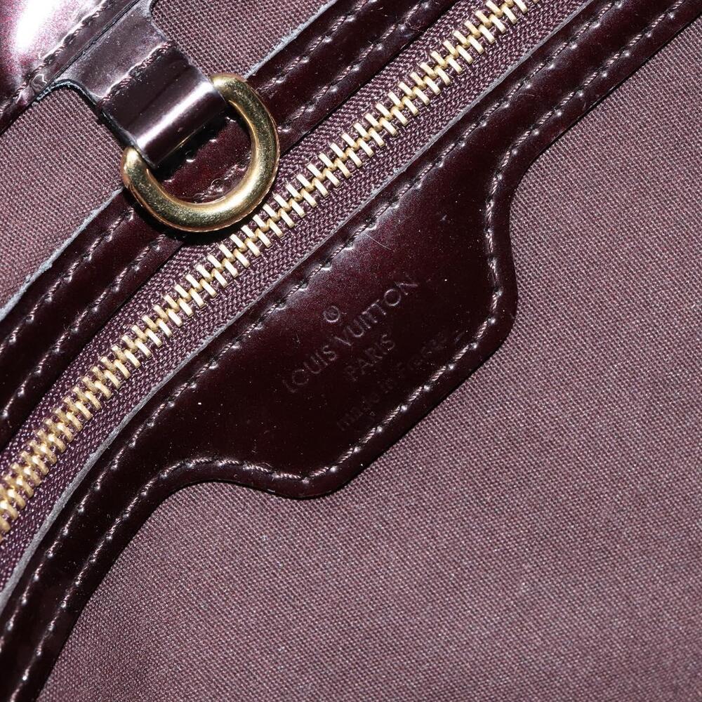LOUIS VUITTON Monogram Vernis Wilshire PM Hand Bag Amarante M93641 Auth gh1345 - Picture 10 of 16